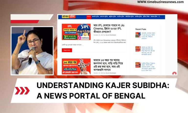 Understanding Kajer Subidha: A News Portal Of Bengal